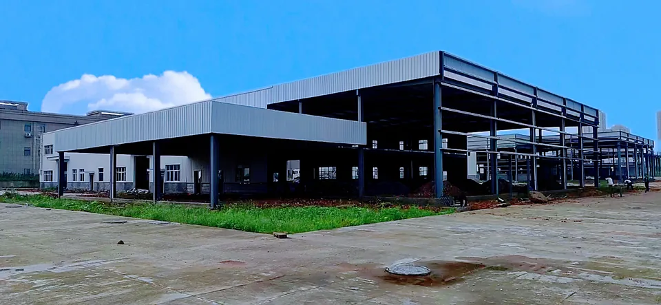 六安项目钢结构建筑现状实景
