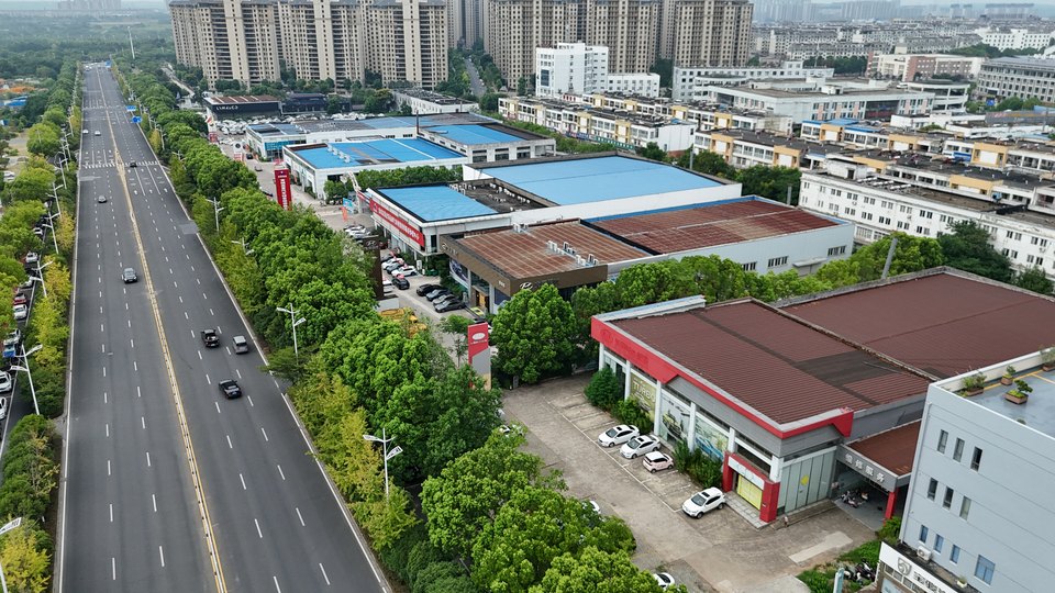 宣城亚夏汽车城建筑群航拍实景